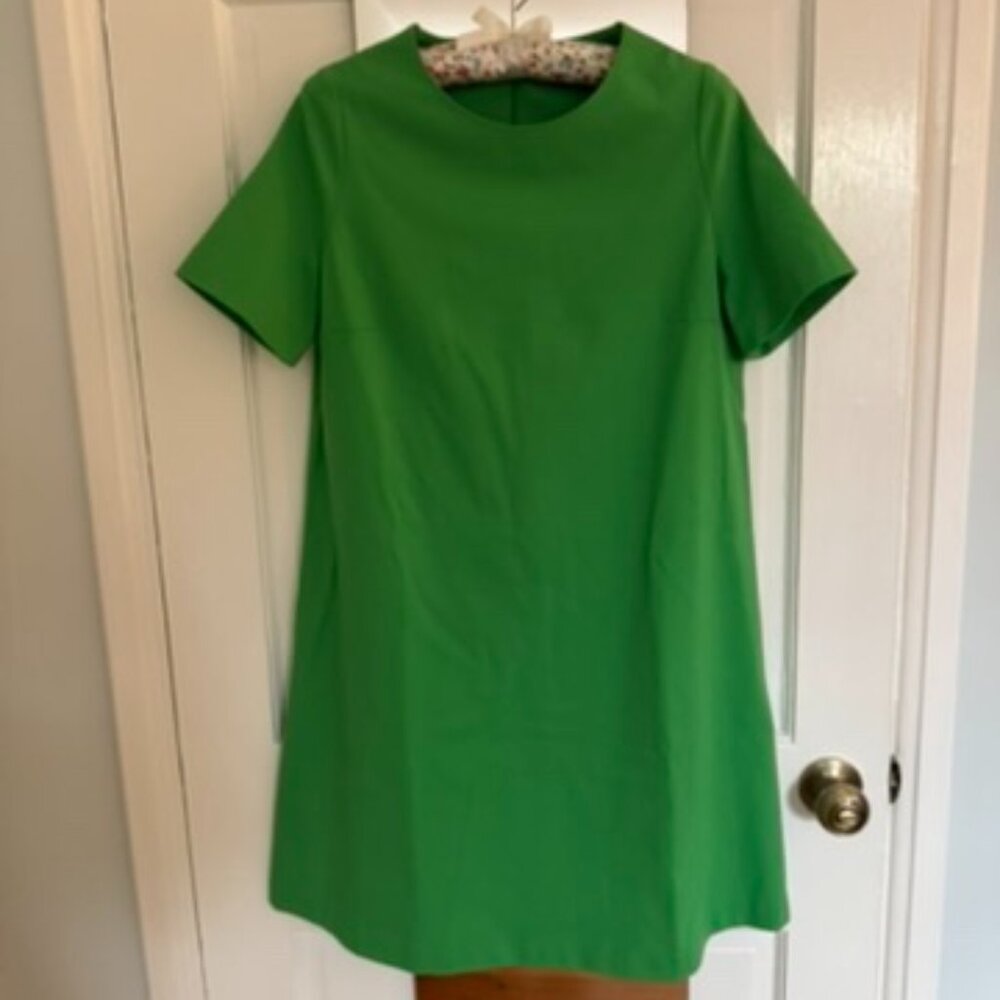 Harris Wharf A-Line Dress in Apple Green 42IT/6US NWOT